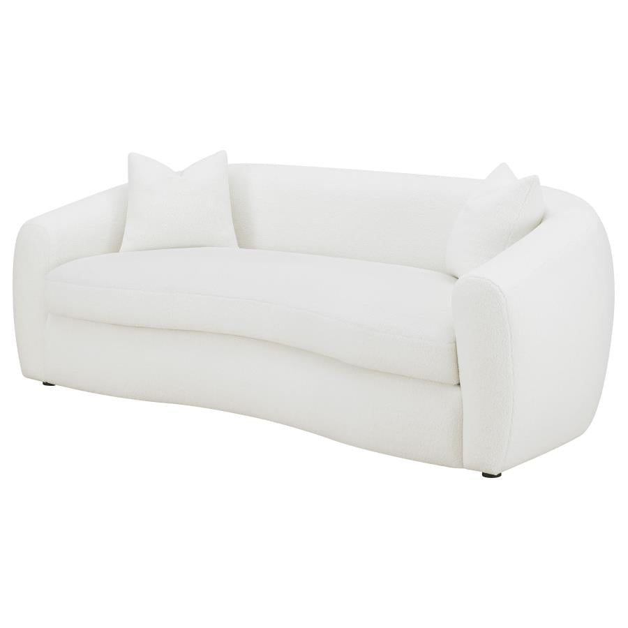 Isabella White Sofa - furniture place usa