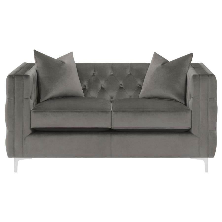 Phoebe Grey 3 Pc Sofa Set - furniture place usa