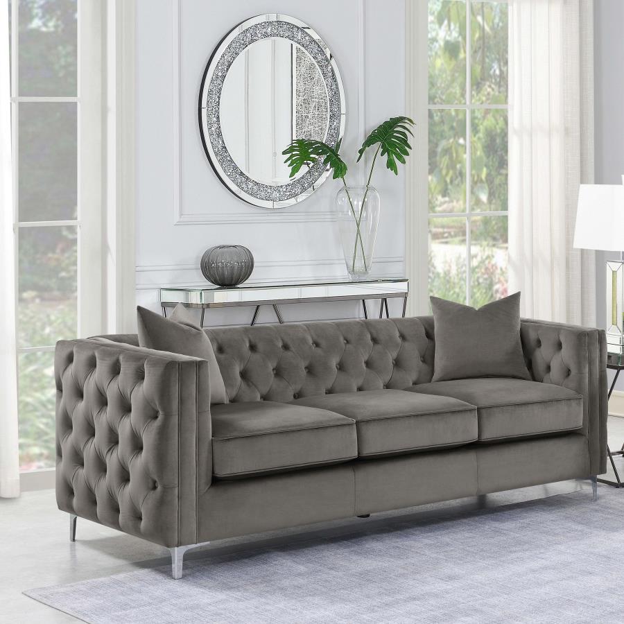 Phoebe Grey Sofa - furniture place usa