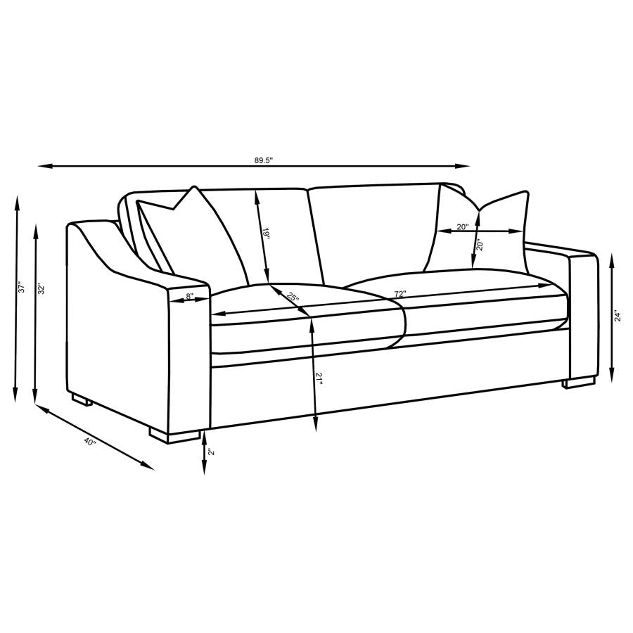 Ashlyn White Sofa - furniture place usa