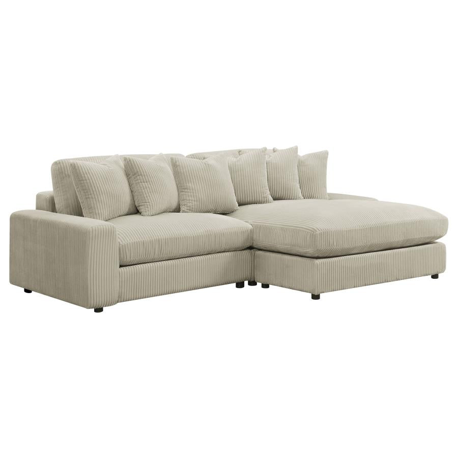 Blaine Beige Sectional - furniture place usa