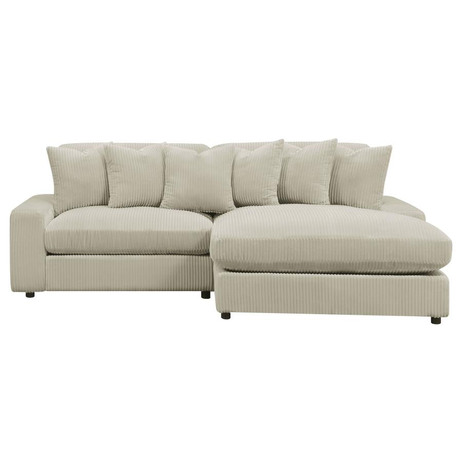 Blaine Beige Sectional - furniture place usa