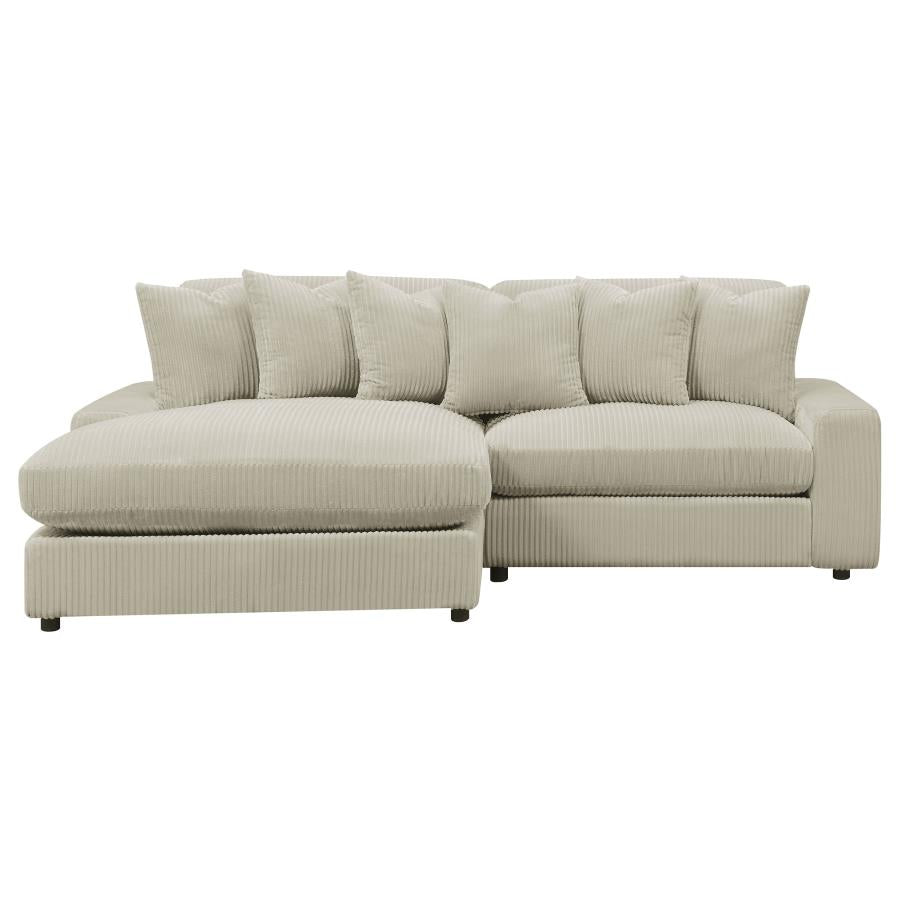 Blaine Beige Sectional - furniture place usa