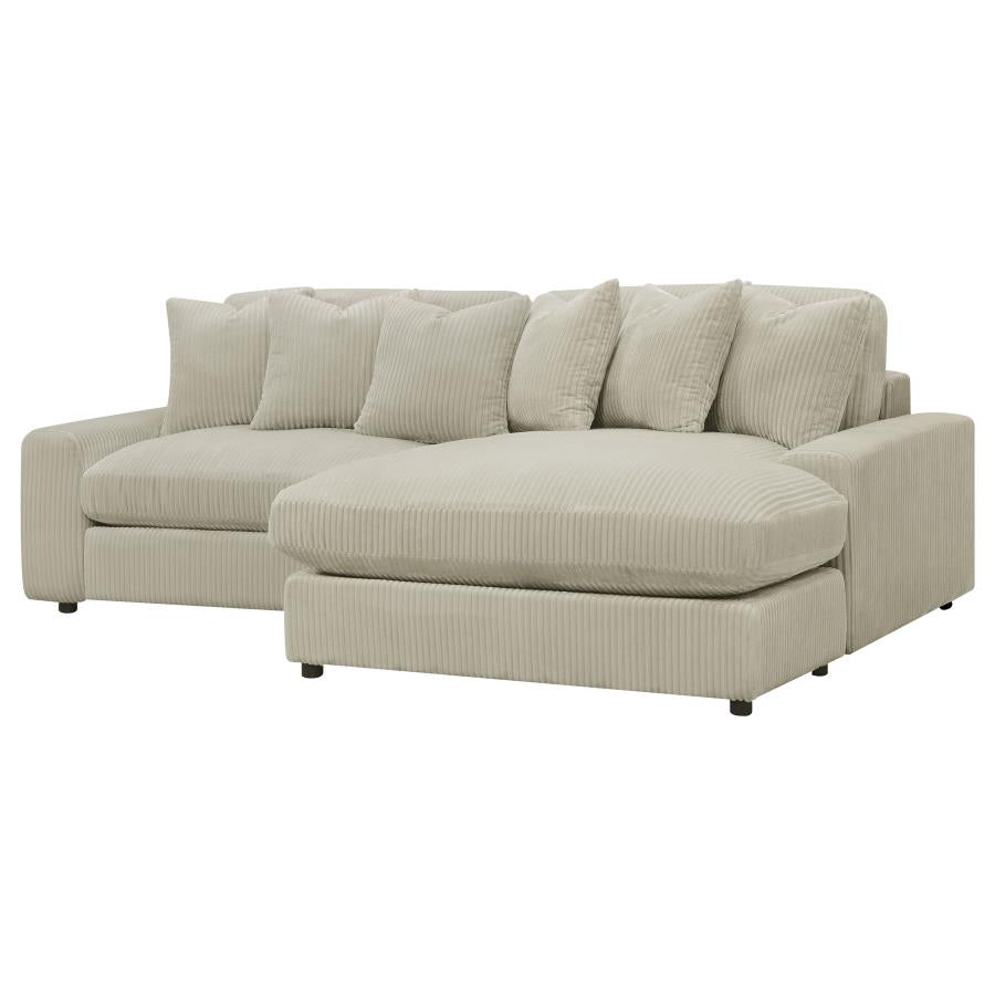 Blaine Beige Sectional - furniture place usa