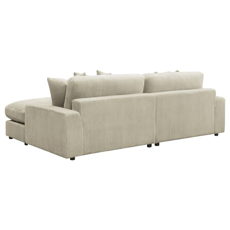 Blaine Beige Sectional - furniture place usa