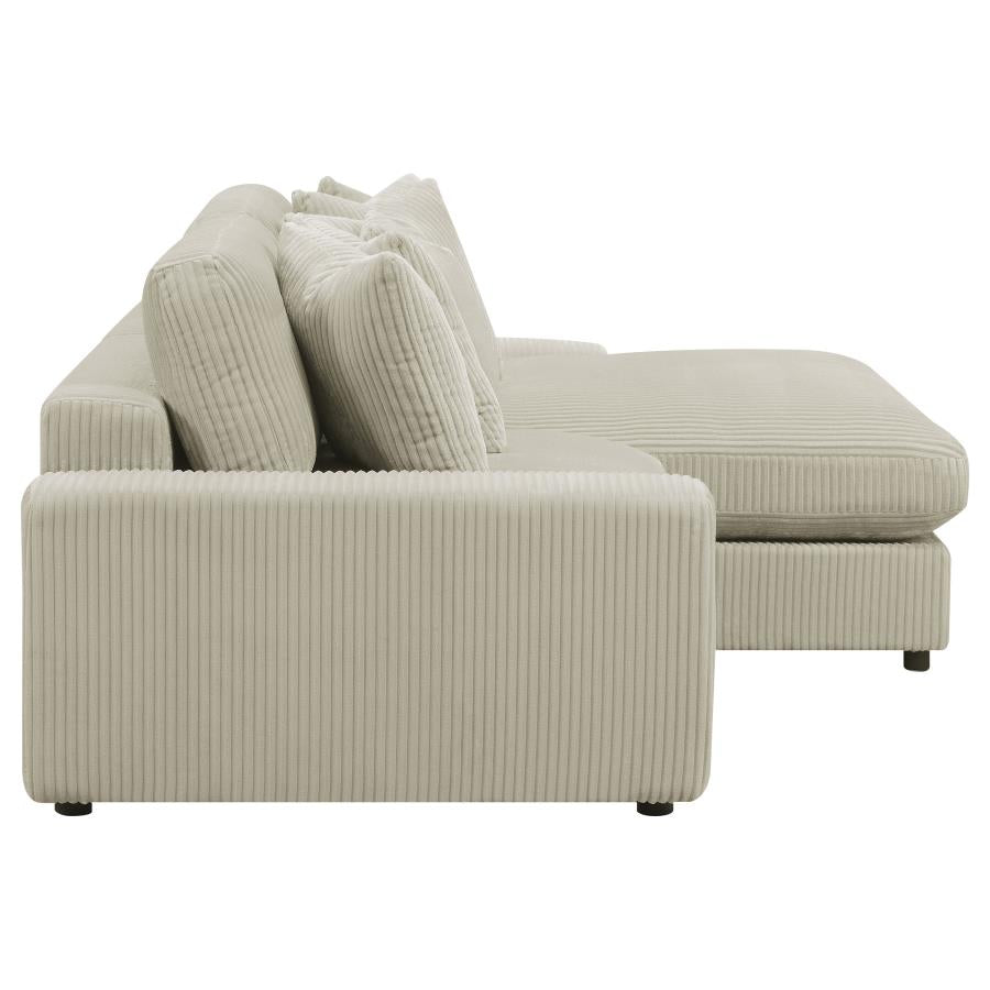 Blaine Beige Sectional - furniture place usa