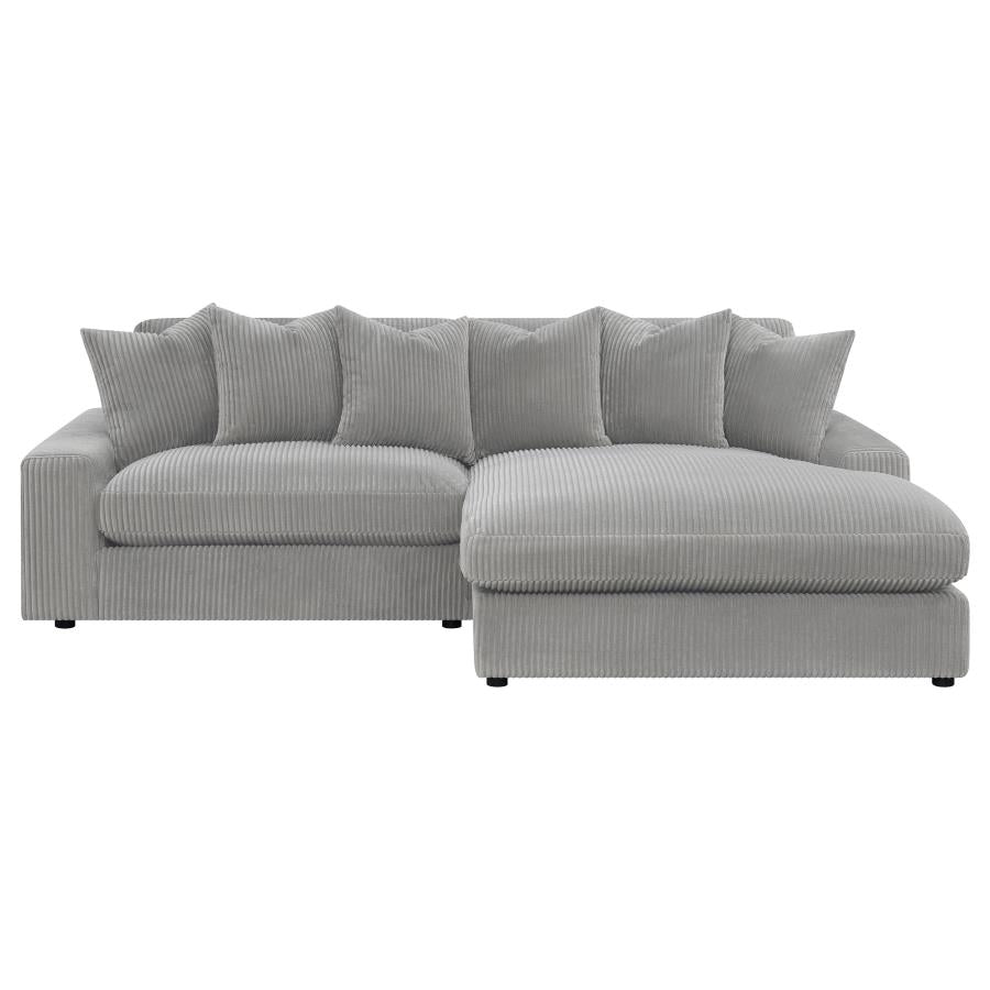 Blaine Grey Sectional - furniture place usa