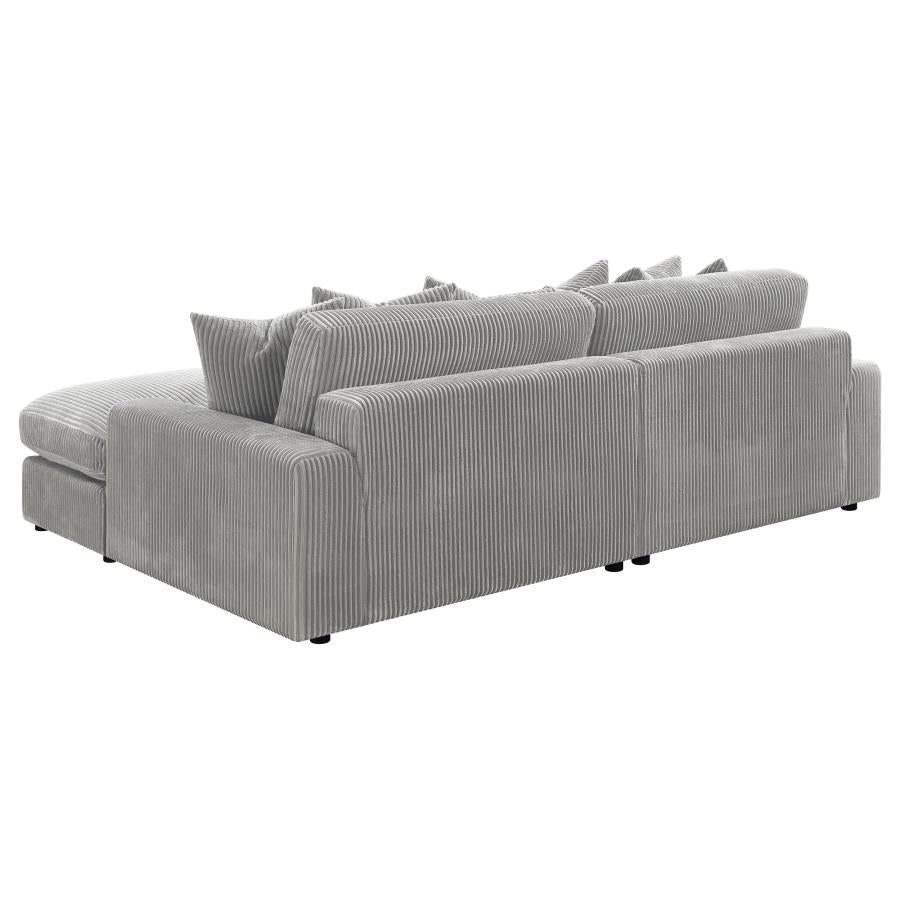 Blaine Grey Sectional - furniture place usa