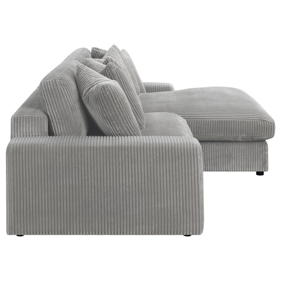 Blaine Grey Sectional - furniture place usa