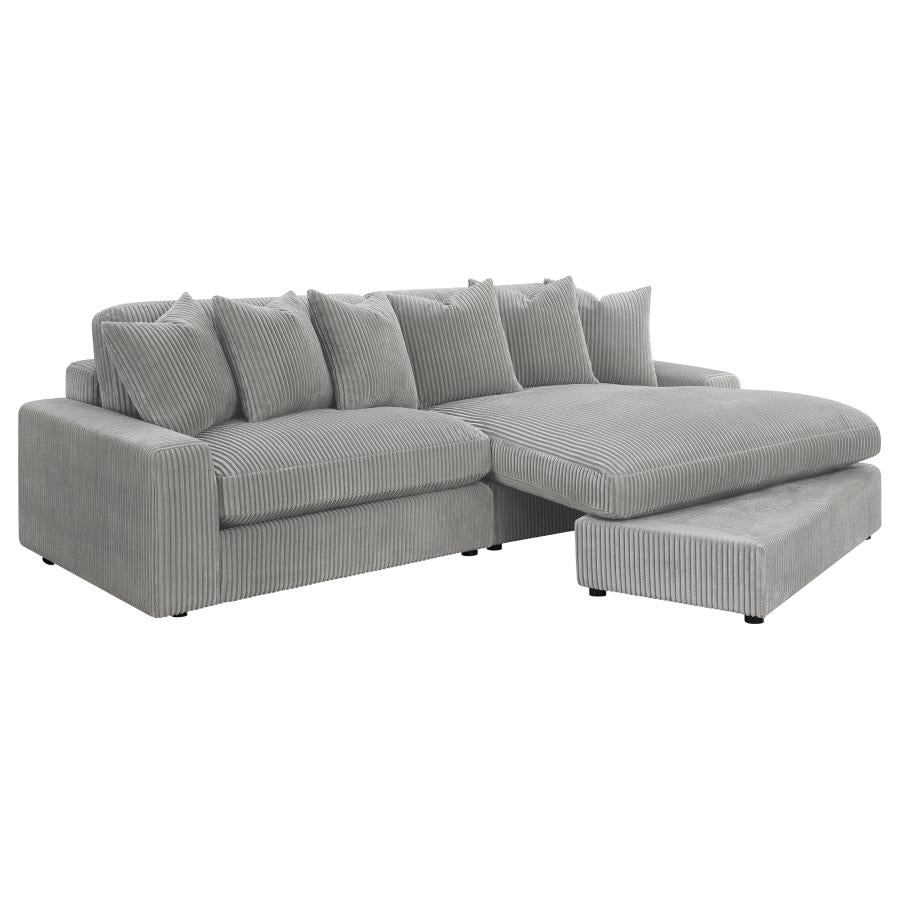 Blaine Grey Sectional - furniture place usa