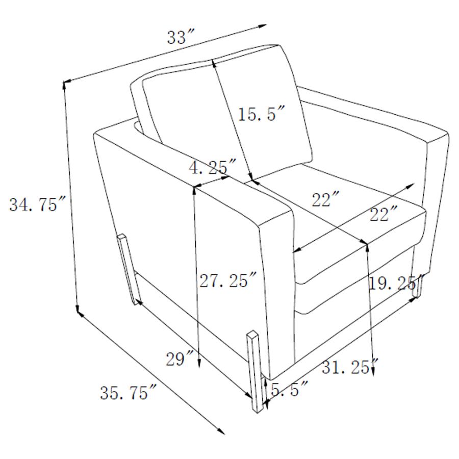 Tilly Beige Chair - furniture place usa