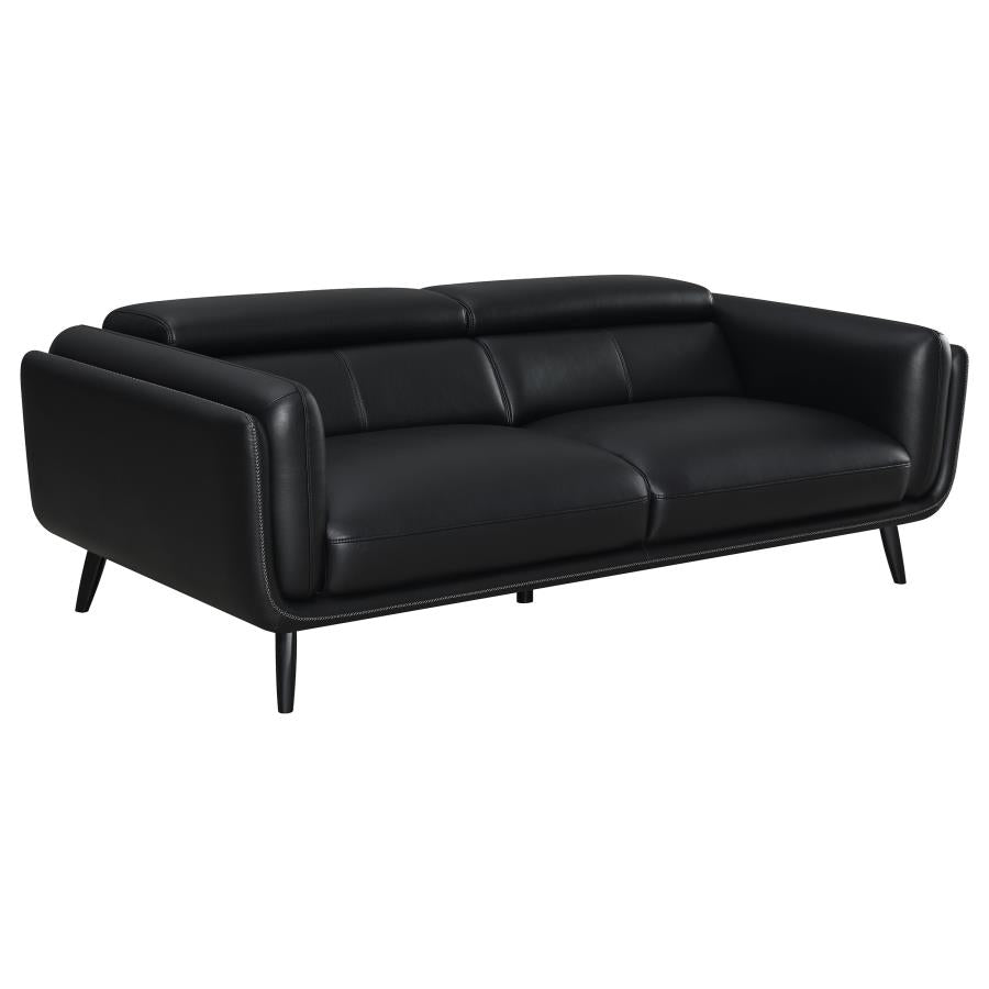 Shania Black 2 Pc Sofa Set - furniture place usa