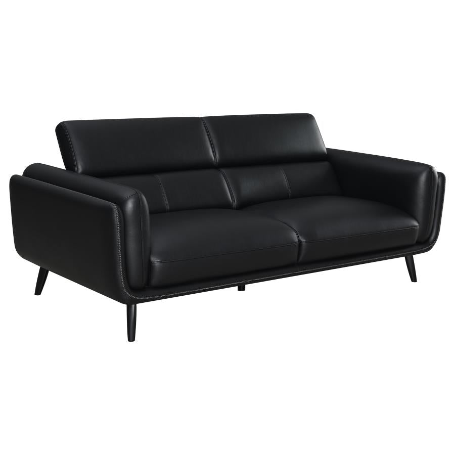 Shania Black 2 Pc Sofa Set - furniture place usa