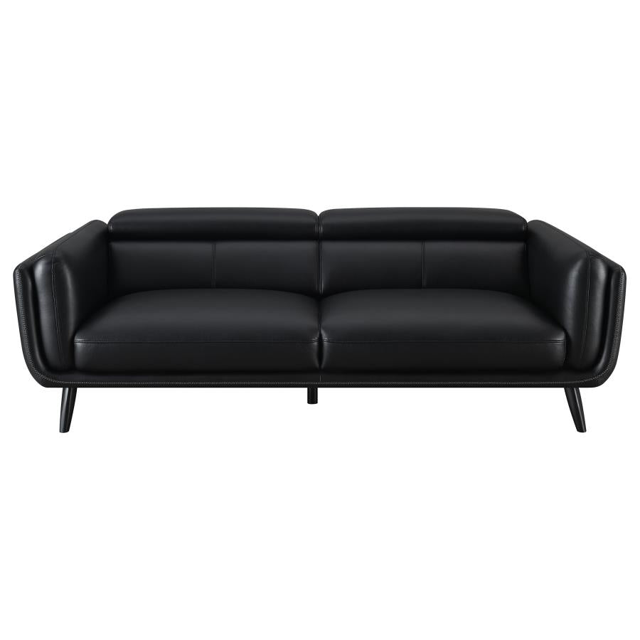 Shania Black 2 Pc Sofa Set - furniture place usa