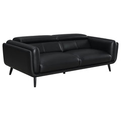 Shania Black 3 Pc Sofa Set - furniture place usa