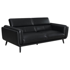 Shania Black 3 Pc Sofa Set - furniture place usa