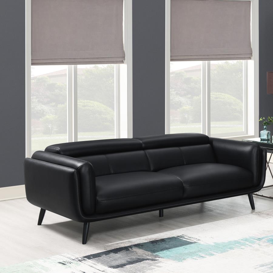 Shania Black Sofa - furniture place usa