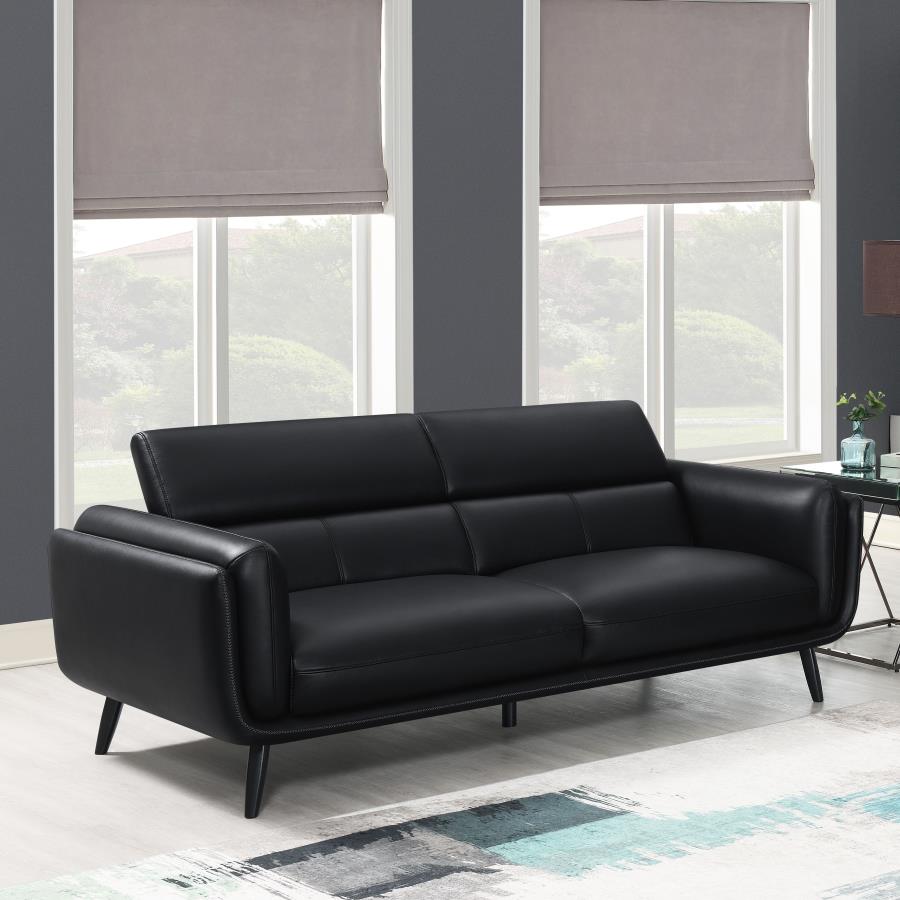 Shania Black Sofa - furniture place usa