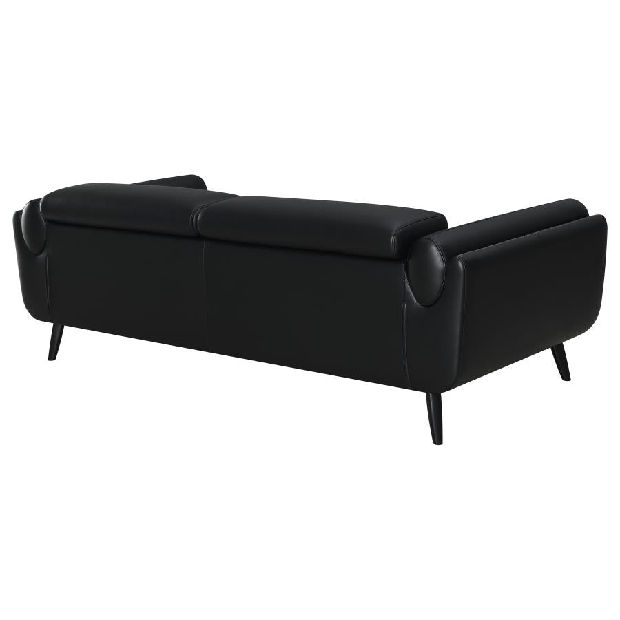 Shania Black Sofa - furniture place usa