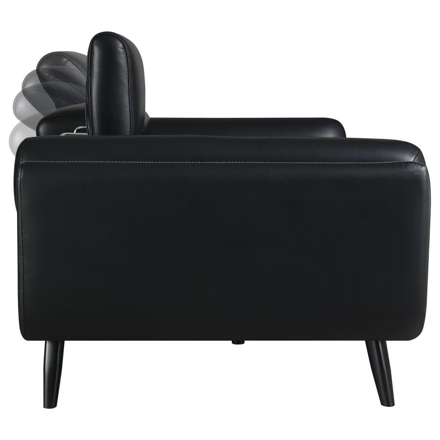 Shania Black Sofa - furniture place usa