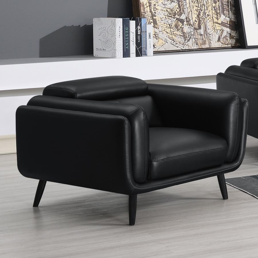 Shania Black Chair - furniture place usa