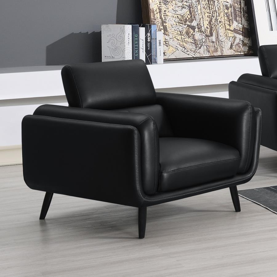 Shania Black Chair - furniture place usa