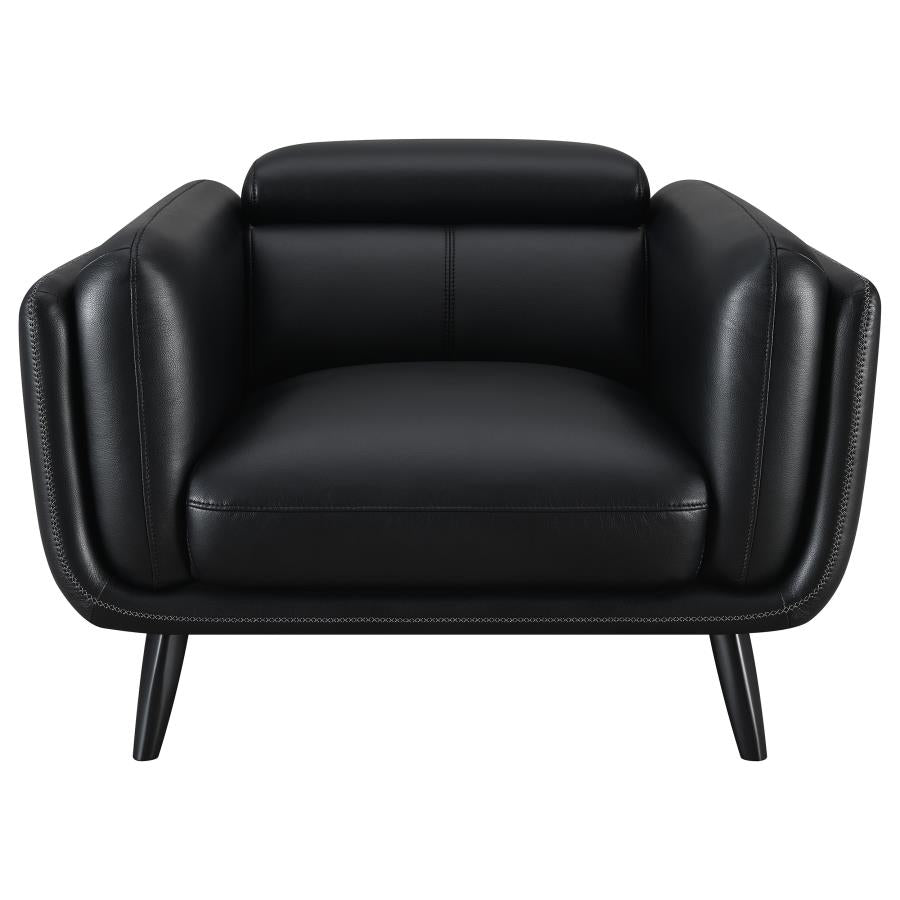 Shania Black Chair - furniture place usa