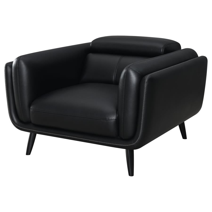 Shania Black Chair - furniture place usa