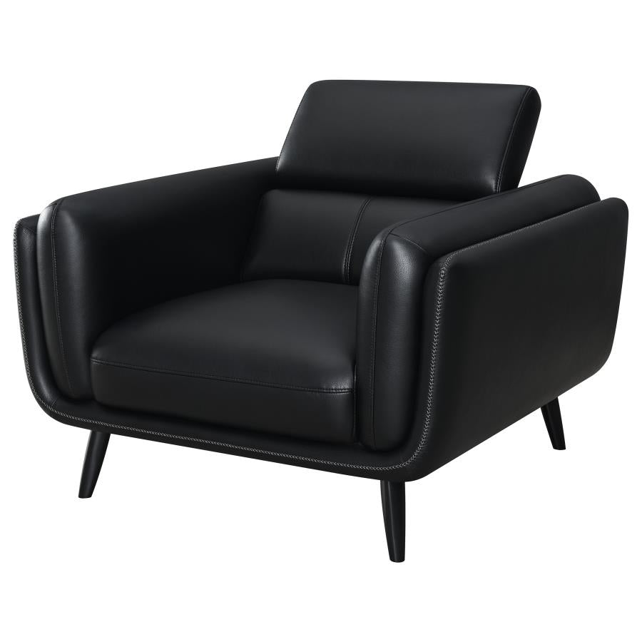 Shania Black Chair - furniture place usa