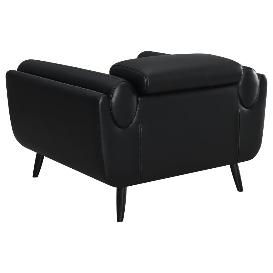 Shania Black Chair - furniture place usa