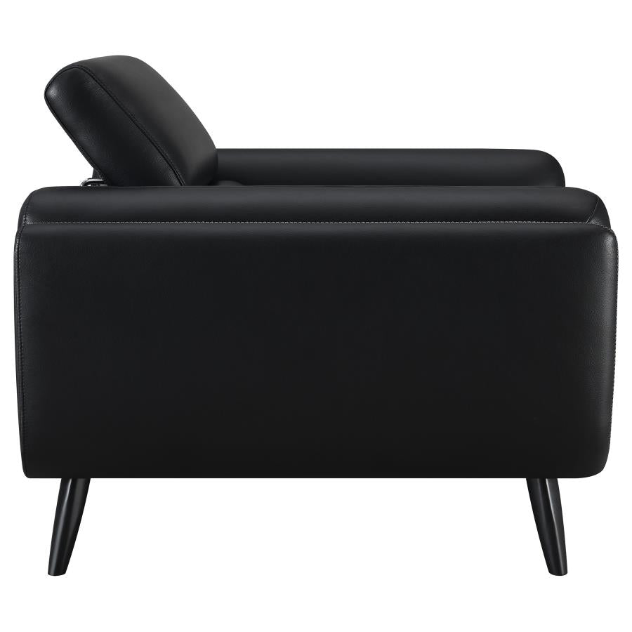 Shania Black Chair - furniture place usa