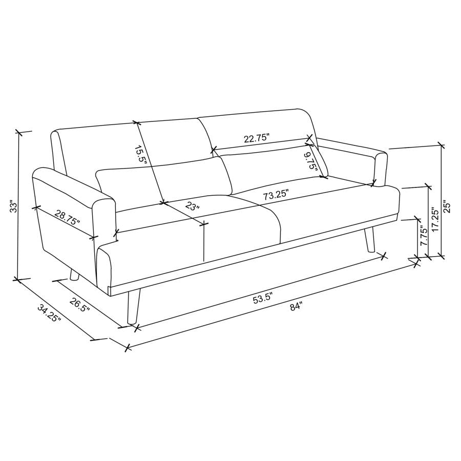 Blake Grey 2 Pc Sofa Set - furniture place usa