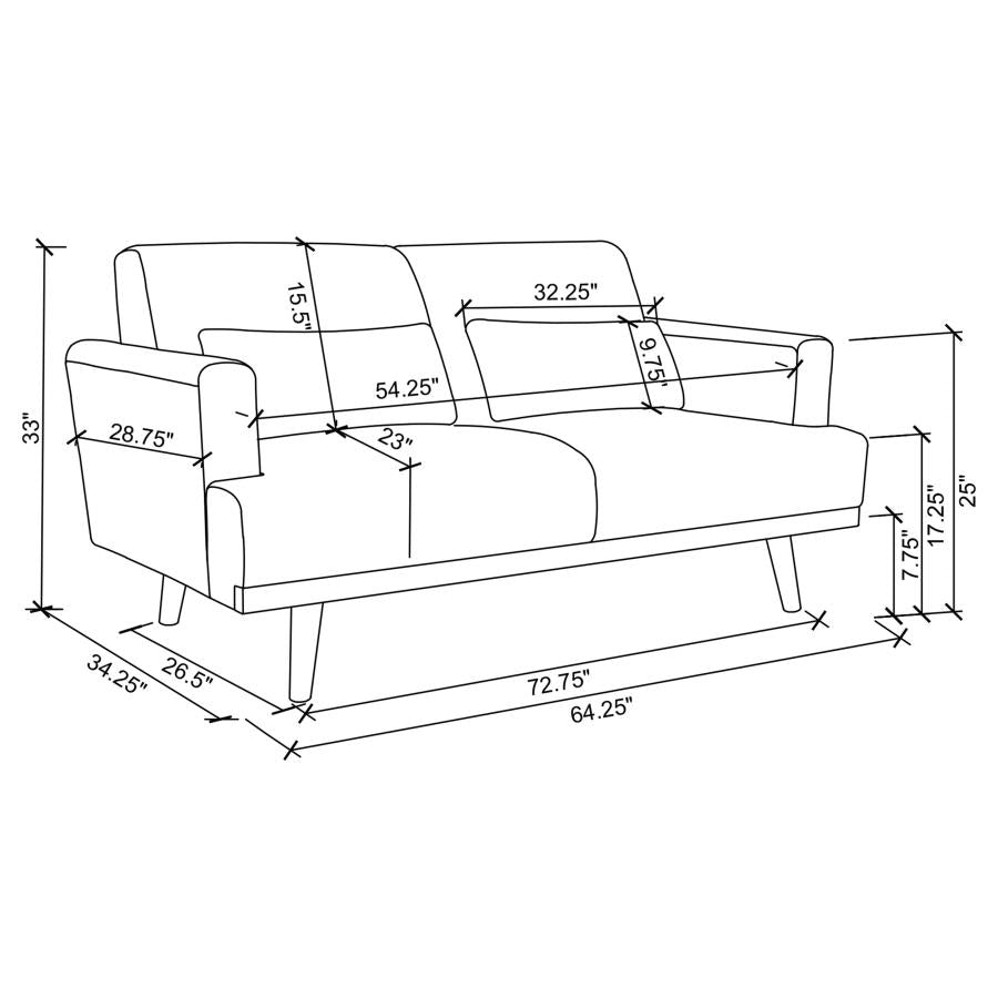 Blake Grey 2 Pc Sofa Set - furniture place usa