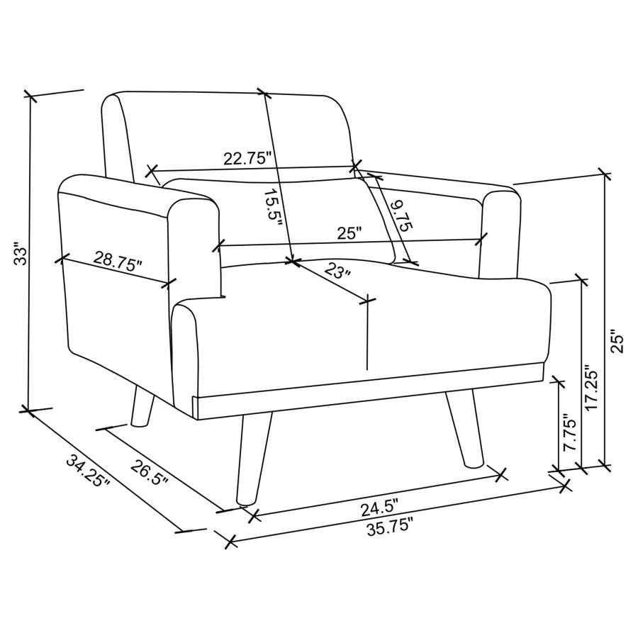 Blake Grey Chair - furniture place usa