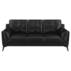 Moira Black 2 Pc Sofa Set - furniture place usa