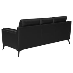 Moira Black 2 Pc Sofa Set - furniture place usa