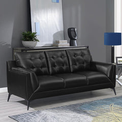 Moira Black Sofa - furniture place usa