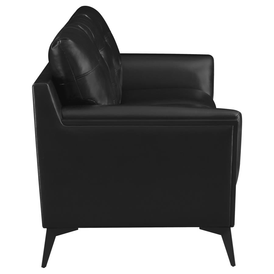 Moira Black Sofa - furniture place usa