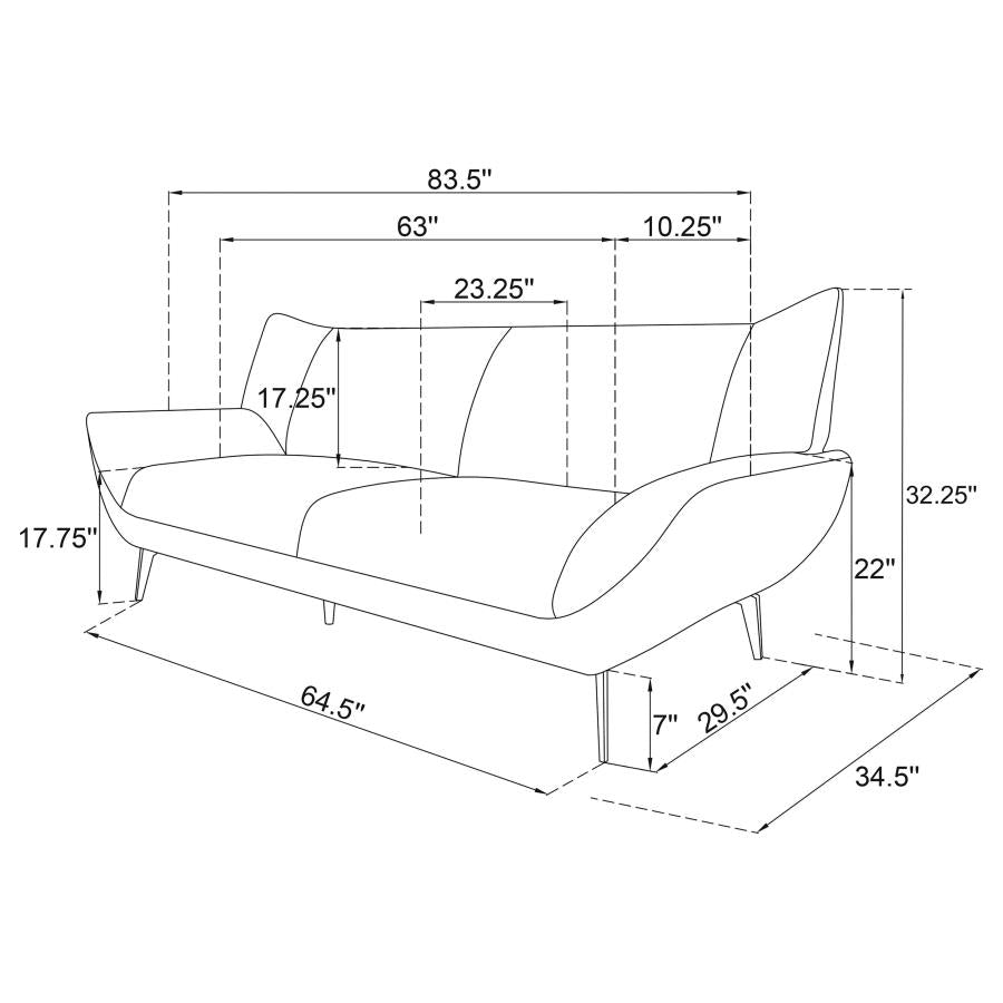 Acton Blue 2 Pc Sofa Set - furniture place usa