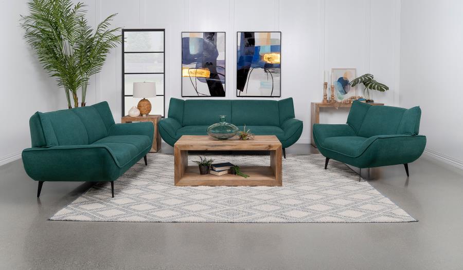 Acton Blue 3 Pc Sofa Set - furniture place usa