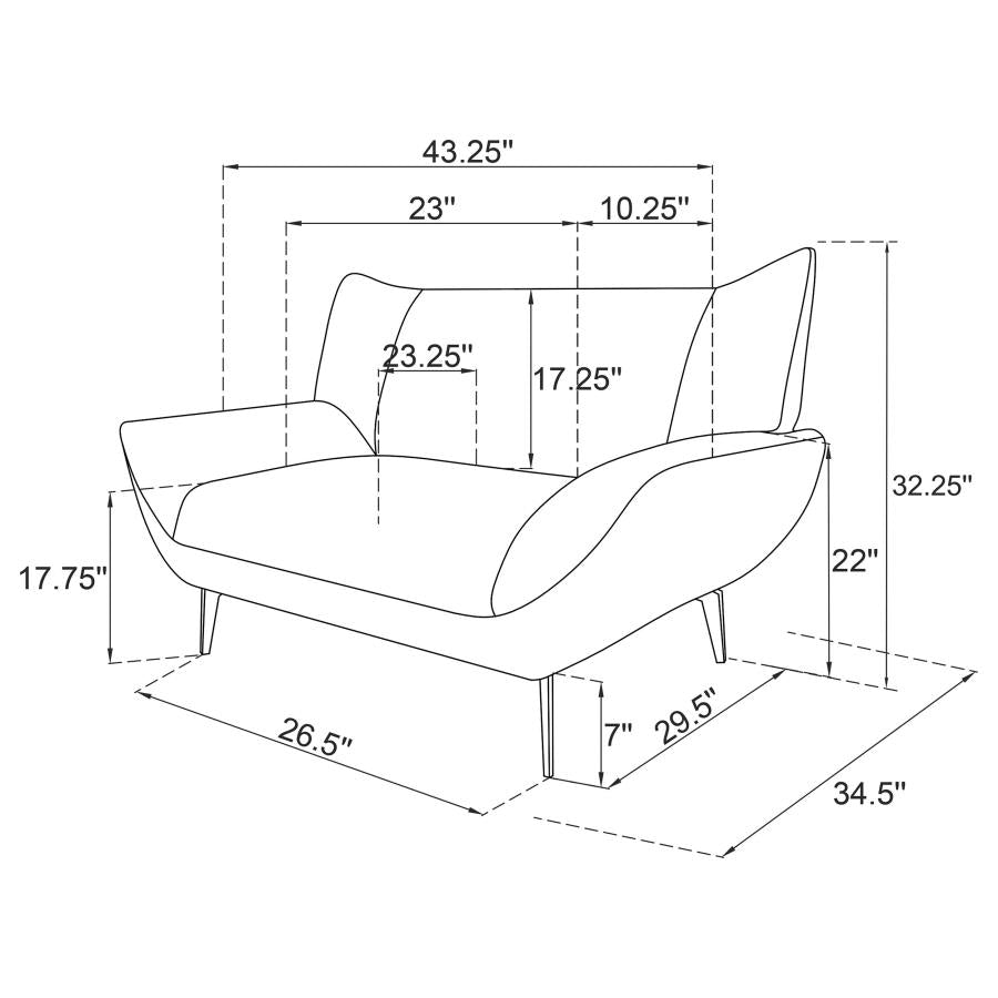 Acton Blue 3 Pc Sofa Set - furniture place usa