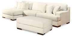 Zada 2-Piece Sectional with Ottoman - PKG013079 - furniture place usa