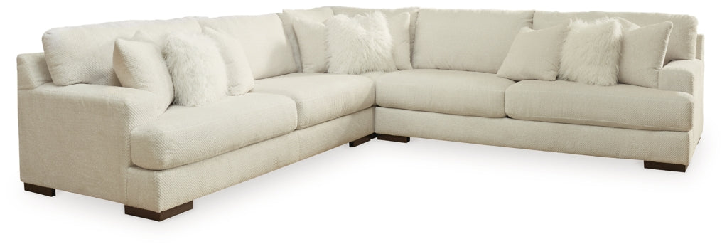 Zada 3-Piece Sectional with Ottoman - furniture place usa