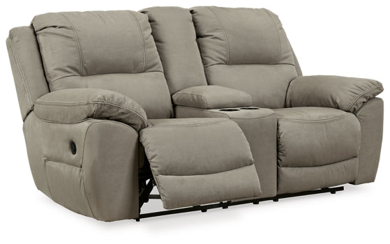 Next-Gen Gaucho Reclining Loveseat with Console - furniture place usa