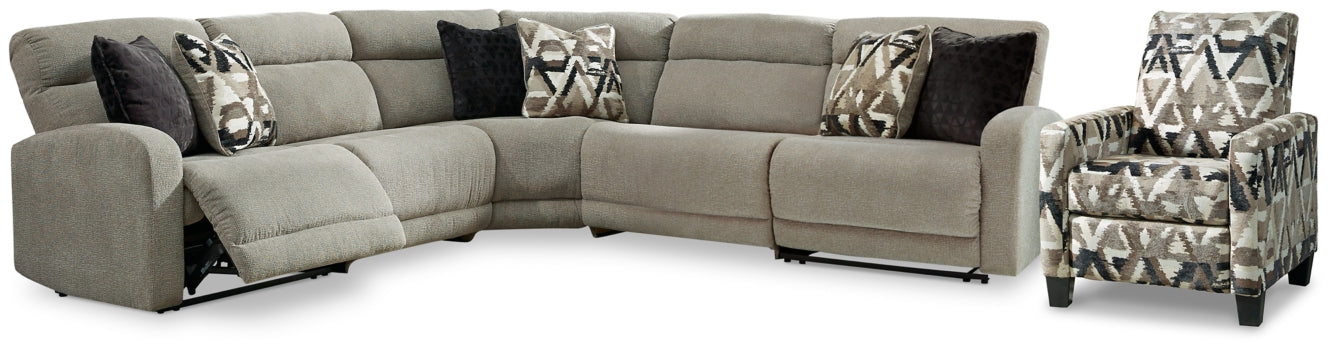 Colleyville 5-Piece Sectional with Recliner - furniture place usa