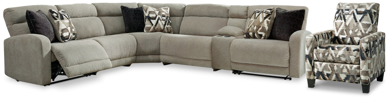 Colleyville 6-Piece Sectional with Recliner - furniture place usa