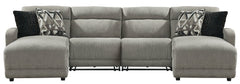 Colleyville 4-Piece Power Reclining Sectional with Chaise - furniture place usa