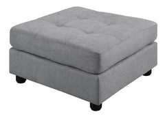 Claude Grey Ottoman - furniture place usa