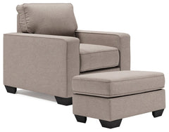 Greaves Chair and Ottoman - furniture place usa