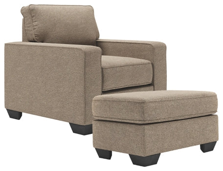 Greaves Chair and Ottoman - furniture place usa